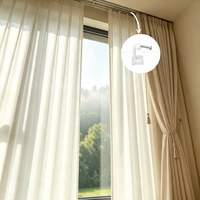 Accesorio de Riel para Cortinas con Tapa de Extremo Reforzada KS, Resistente a Impactos y de Ajuste Seguro, para Sistema de Riel de Cortinas Manual, Superventas