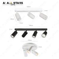 Spot LED double à trois têtes rotatives GU10, plafonnier encastré pour salon, éclairage commercial à montage en surface, spot COB