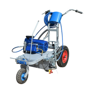 Small Hand-Pushed Electromechanical Road Marking Machine for Cold Spray Thermoplastic for <b>Plastic</b> Runway Parking Lot Equipment - Product Image 2