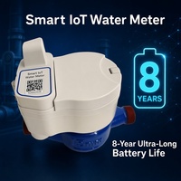 Medidor de Agua Inteligente LoRaWAN, IP68 Impermeable, Inalámbrico, Integración AMR/AMI/BMS, LoRa IoT, Proyecto para Edificios de Apartamentos