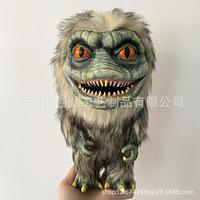 Fait à la main décoration de bureau de noël grande bouche labyrinthe monstre poupée en peluche vinyle fourrure Animal pour Halloween