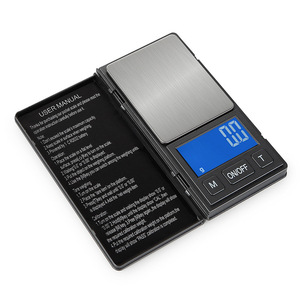 เครื่องชั่งขนาดพกพาขนาดเล็ก 0.01 กรัม จอแสดงผล LCD ความแม่นยำสูง สแตนเลสสตีล เครื่องชั่งเครื่องประดับแบบพกพา ความจุ 1 กก. - Product Image 2