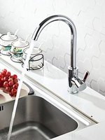 Chine Usine Professionnel Zinc Pivotant Cuisine Robinet Chrome Pont Monté Cuisine Robinet Rotation Eau Froide Chaude Mélangeur Évier Robinets