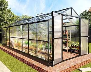 Ev Bahçesi Böcek Yetiştiriciliği için Açık Hava Modern Alüminyum Çerçeveli Mini Polikarbonat Sera - Product Image 1
