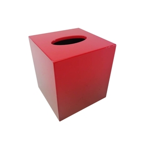 Caja de pañuelos moderna con acabado brillante, diseño elegante y minimalista, soporte decorativo duradero para el hogar, la oficina y el baño. - Product Image 1
