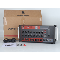 Mezclador Digital Profesional AFS16 de 16 Canales para Montaje en Rack, Caja de Audio Blanca con Control Remoto Inalámbrico Wi-Fi y BT, Control por Tablet