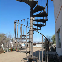 CBMMart extérieur antique structure en fonte française marches en acier escalier en colimaçon