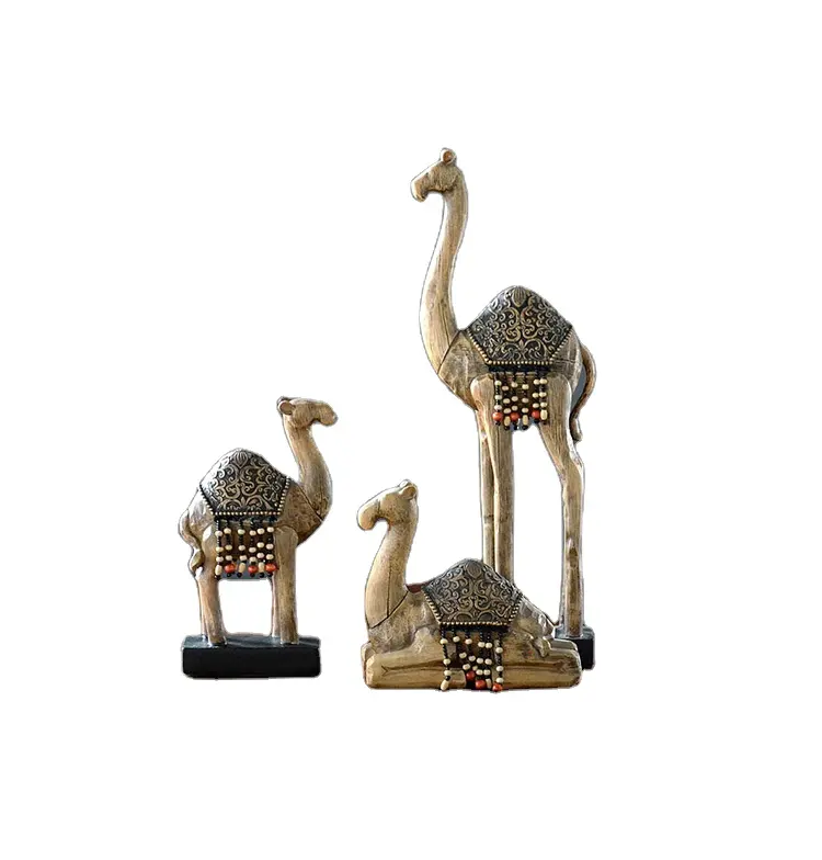 Realistic Home Decor Peace Sculpture Resin Camel Figurine