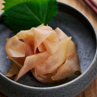 Tranches de gingembre bio pour sushi, marinées au vinaigre doux, nettoyant buccal, fournitures pour restaurants japonais, certifié HALAL USDA BRC, en vrac 1kg