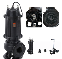 Pompe submersible verticale WQ pour eaux usées, moteur diesel, turbine en alliage de chrome haute performance, 4-840HP, OEM ODM, traitement des eaux industrielles