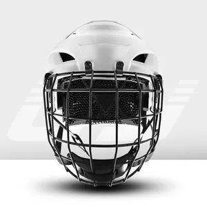 Factory Wholesale Custom Ice Hockey Equipment 3D Printing Technology Lining Ice Hockey Helmet