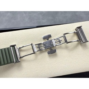 Reloj mecánico impermeable de súper calidad, 42 mm, movimiento de fábrica 330, esfera verde 5167, reloj de buceo con correa verde, 120 g - Product Image 3