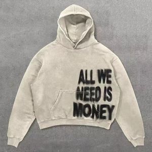 Hoodie ample personnalisé pour homme, style streetwear, coupe courte, délavé à l'acide, pour fabricants - Product Image 1