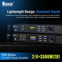Amplificateur de puissance numérique professionnel de classe D à double canal 800W stéréo avec DSP intégré et audio haute résolution, boîtier métallique
