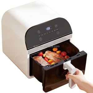 Friteuse à air visible 6L 1350W avec tube chauffant en fibre de carbone, écran tactile numérique incliné, 12 préréglages, 40-200°C, four intelligent, prix usine - Product Image 3