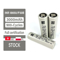 Batterie rechargeable au lithium-ion MOLICEL INR18650 P30B 3.6V 3000mAh 900+ cycles pour Power Bank, lampe torche, outils électriques