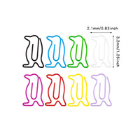 Clips de papier en métal en forme d'animaux mignons, couleurs pastel assorties, chat, canard, lapin, ours, clips décoratifs fantaisie, marque-pages pour le bureau