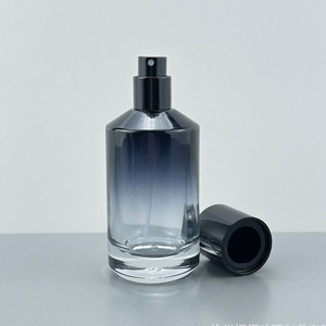 Botellas <span class=keywords><strong>de</strong></span> Vidrio Redondas Negras y Azules Personalizadas para Perfume Masculino, Botellas <span class=keywords><strong>de</strong></span> Vidrio para <span class=keywords><strong>Colonia</strong></span> <span class=keywords><strong>de</strong></span> 30 ml, 50 ml y 100 ml - Product Image 3