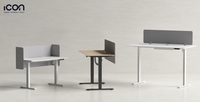 Meubles de bureau ICON Table élévatrice rectangulaire à hauteur réglable Smart Sit Bureau ergonomique