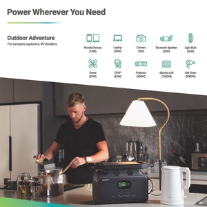 เครื่องสำรองไฟฟ้า UPS 2000W 1512wh รองรับการชาร์จไร้สาย ชาร์จพลังงานแสงอาทิตย์/ยานยนต์  สถานีพลังงานสำรองแบบพกพา Growatt แบตเตอรี่ลิเธียมไอออน - Product Image 4