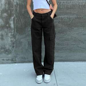 S-2XL Street Retro Forest Pocket Jeans amples pour femme - Product Image 3