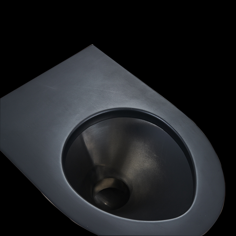 Modern Black Color Toilet Stainless Steel Wall Hung Prison Toilet Bowl For Sale