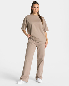 Logo personalizzato all'ingrosso <span class=keywords><strong>pantaloni</strong></span> sportivi Vintage <span class=keywords><strong>cotone</strong></span> francese Terry <span class=keywords><strong>pantaloni</strong></span> <span class=keywords><strong>pantaloni</strong></span> da jogging a gamba dritta per le donne <span class=keywords><strong>pantaloni</strong></span> della tuta a gamba larga - Product Image 4