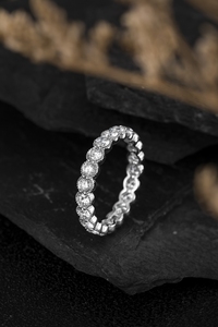 Classic 14K Solid White Gold 1.71ct Round Brilliant Lab Grown Diamond <b>Ring</b> | IGI Certified Round Brilliant Cut Lab Created - Product Image 4