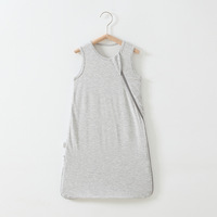 Nouveau-né 0-3 ans fermeture éclair mignon pyjamas personnalisé imprimé infantile sans manches bambou vêtements bambou bébé vêtements sac de couchage