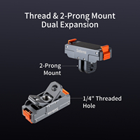 Cage de caméra en alliage d'aluminium Selens avec adaptateur de fixation magnétique à dégagement rapide pour DJI Action 6, accessoires de cadre pour vlogging