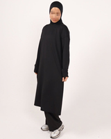 Ensemble de vêtements de sport modestes haut de gamme pour femmes, 2 pièces, hauts et pantalons de jogging, tenue de sport islamique, respirante, pour l'entraînement