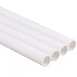 Anti-corrosion standard sizes electrical pvc conduit pipe 16mm 20mm 25mm 32mm 40mm