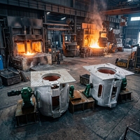Four de fusion électrique 500 kg-5 tonnes pour la fonte de rebuts d'aluminium et de cuivre, four à induction pour la production en petites séries