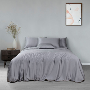 Chất Lượng Cao King Size Eucalyptus 100% Tencel Bộ Đồ Giường Đặt Ga Trải Giường Chất Lượng Cho Giường Lụa Duvet Cover - Product Image 5