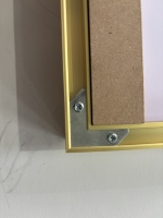 Arte Abstracto de Pared al por Mayor con Marco Delgado de Aleación de Aluminio Dorado y Cierre de Resorte, Pintura Enmarcada