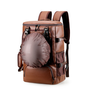 Sac à dos de sport et de fitness polyvalent en cuir PU, sac de voyage, de randonnée, de camping, de cyclisme, de casque, de skateboard, de ski - Product Image 6