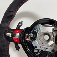 Volant sport en cuir perforé noir personnalisé pour BMW F10 F30 F31 F32 F20 E92 E60 X6 E71 F01 F10 M5 Accessoires de voiture