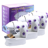 Mini dikiş makinesi ev, elektrikli yarı otomatik düz dikiş ekipmanları, hafif kapitone makinesi acemi için