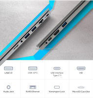 RAM 16GB SSD 512GB Layar 15.6 Inci FHD Notebook N100 Quad Core CPU Level I3 I5 I7 Maks 2.9Ghz 5000mAh Laptop Bisnis