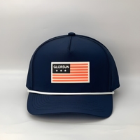 Fabricant de casquettes OEM personnalisées avec patchs en tissu et cordons, incluant casquettes de golf haute performance à 5 panneaux et casquettes de baseball avec patchs en caoutchouc et cordons