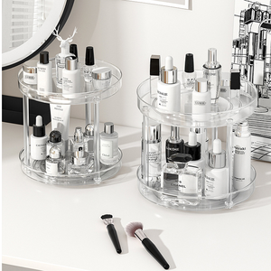 360 ° xoay trang điểm tổ chức rõ ràng Pet mỹ phẩm lưu trữ Kệ | Đồ gia dụng - Product Image 3