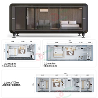 Cabine de travail mobile de luxe maison capsule espace commercial pays petite maison
