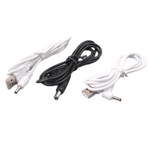 Cable de Alimentación Qi Negro, USB a Conector Angulado de 5.5mm, Cable de Cobre de 3.5mm, Venta al Por Mayor de Fábrica - Product Image 3