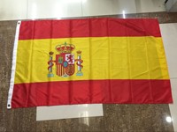 Logo personnalisé drapeau espagne couverture de capot moteur de voiture drapeau de capot de voiture