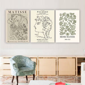 Impression sur toile de portrait abstrait bohème moderne, impressions Matisse <span class=keywords><strong>Picasso</strong></span>, art mural, affiches pour salon, chambre à coucher, maison - Product Image 3