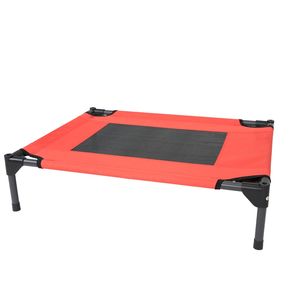 Verstellbares kau festes Hunde bett Rotes kleines Haustier bett ohne Baldachin Abnehmbares Hunde bett im Freien - Product Image 2