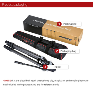 Professional Carbon Fiber <strong>Camera</strong> Shooting <strong>Tripod</strong> for Hunting Flexible Four-<strong>section</strong> <strong>Tripod</strong> Carbon Fiber Stand DMIDITIR DM324C - Product Image 6