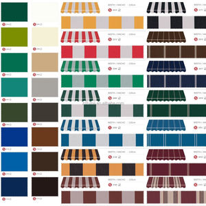 Pare-soleil motorisé Étanche et rétractable Auvent à cassette complet Filet pour parapluie de jardin Porte extérieure Pare-soleil pour patio Porte extérieure - Product Image 4