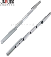 Rail coulissant pliable JIN RUI DA robuste à 6/7 sections - Système de guidage extensible en aluminium aéronautique (1270-1450 mm)