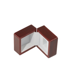 Customized Fashion Square Decorations Practical Storage Elegant Stylish Wood Ring <b>Boxes</b> Jewelry Custom <b>Packing</b> Box - Product Image 3